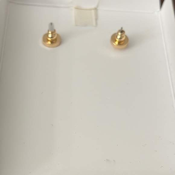 House of Harlow 1960 Gold Faux Pearl Dangle Earrings New in Box - Picture 4 of 5